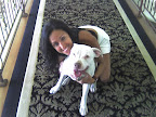He was off to meet Yvette, who volunteered to be Georgie's foster mom while he searches for a forever home! The fabulous Kris Kelly Foundation (thekriskellyfoundation.org) reached out for foster help, and Yvette answered the call! Georgie would have a loving place to spend the holidays! Yvette is pictured here with her rescued pooch, Vargus.