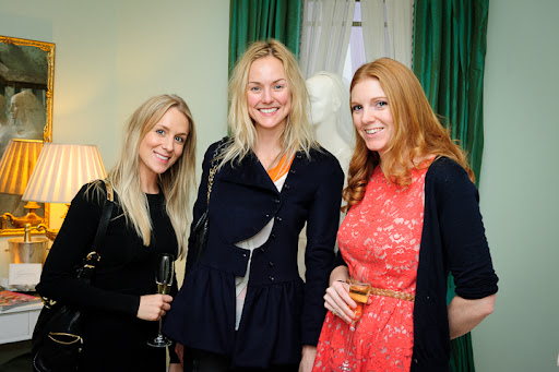 From left to right: Head of Communications at Temperly London, Madeleine Macey; PR Manager at Temperly London, Petrina Nystrom; Events Manager at Mustard Catering, Harriet Walker.