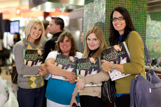 After the cooking demo, fans had their new Martha's Entertaining book signed by Martha. To see where Martha is going next, check out her schedule: www.marthastewart.com/866618/marthas-entertaining-year-celebrations-tour-dates