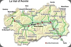 valle d'aosta cartina valle d'aosta cartina
