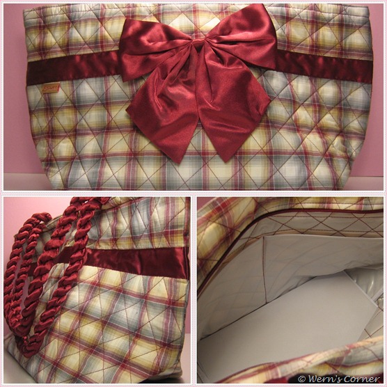 Red Checkered Bag