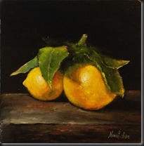 Lemons with leaves 1