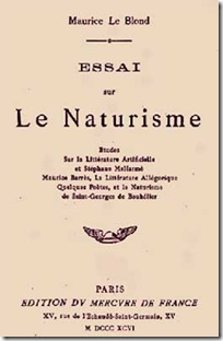 Essai sur le Naturisme, M.Le Blond 1896 [Letteratura]