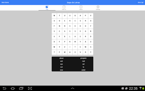 How to download Sopa de Letras 0.0.1 unlimited apk for bluestacks