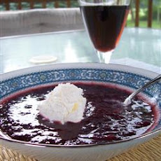 Chilled Blueberry Soup