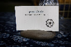 Each pie on the dessert bar had a label propped up in a stone. Each pie on the dessert bar had a label propped up in a stone.