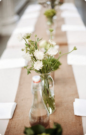 And burlap is great for those planning a DIY wedding