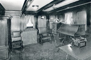 CAMPOMANES, salón del Capitán. THE MOTOR SHIP. Julio de 1932