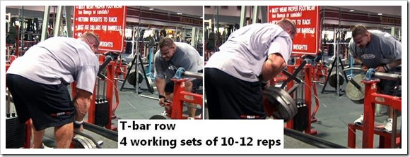 Jay Cutler back workout - T-bar row