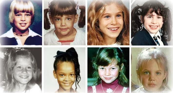 celebridades quando eram criancas