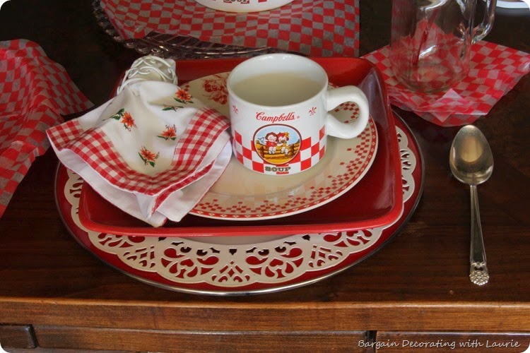 Valentines Tablescape-Bargain Decorating with Laurie