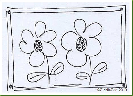 doodled flowers doodled flowers