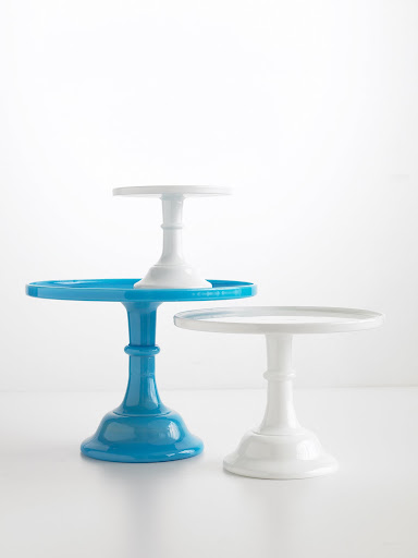 Now you can find dessert stands made from different types of material -- have a plastic dessert stand may be appropriate for a child's birthday party.