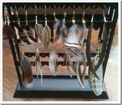 feather earrings