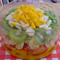 Mango Velvet Layered Salad