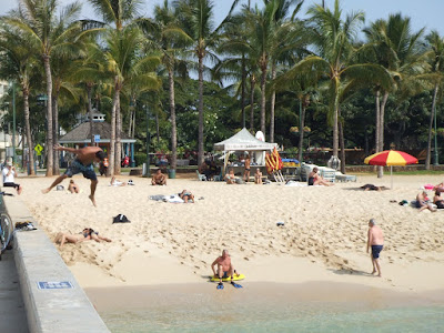 Crazy Waikiki Pier Jumper
