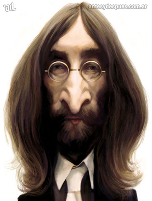 La caricatura de John Lennon