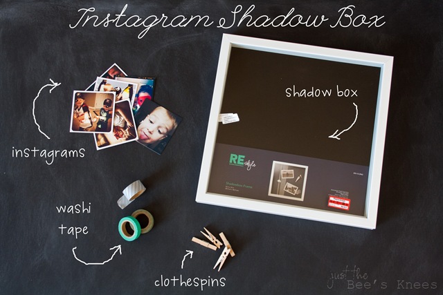 DIY Instagram Shadow Box from Just The Bee's Knees