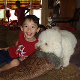 Eidan with his best friend, Brady Eidan with his best friend, Brady