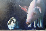 Ontmoeting - 50 x 60 cm - olieverf op paneel