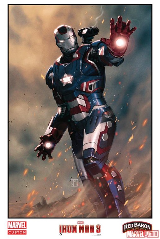 Iron Man 3 Five Comic Art Posters 01