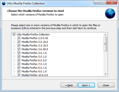 Install Multiple Firefox using Utilu Firefox Collection 