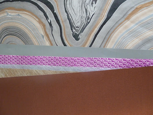 A selection of metallic papers.