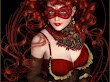 Red Mask Beauty Girl