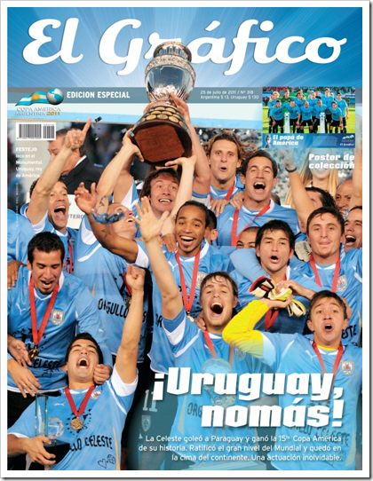 Image result for Uruguay campeón copa america portada