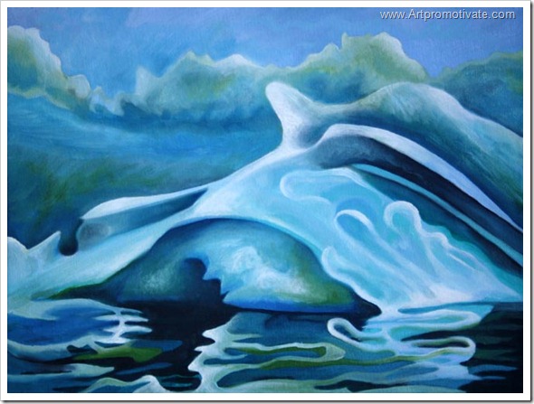 iceberg newfoundland painting