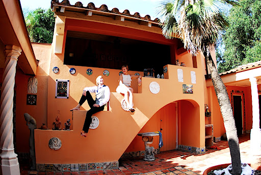 Evan and Mark also chose these stairs as a spot to pose for their engagement photos, with Lexia Frank of Sugar Leaf Photography.