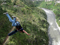 Not us - Banos bridge jump
