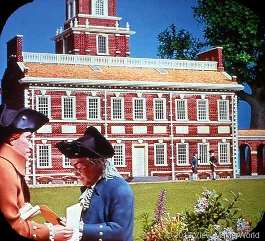 View-Master The Revolutionary War (B810), Scene B2: Independence Hall, 1976
