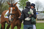 An emotional Ruth Edge with groom 'Davina' - Nick of Thyme who was brought back from retirement to compete again