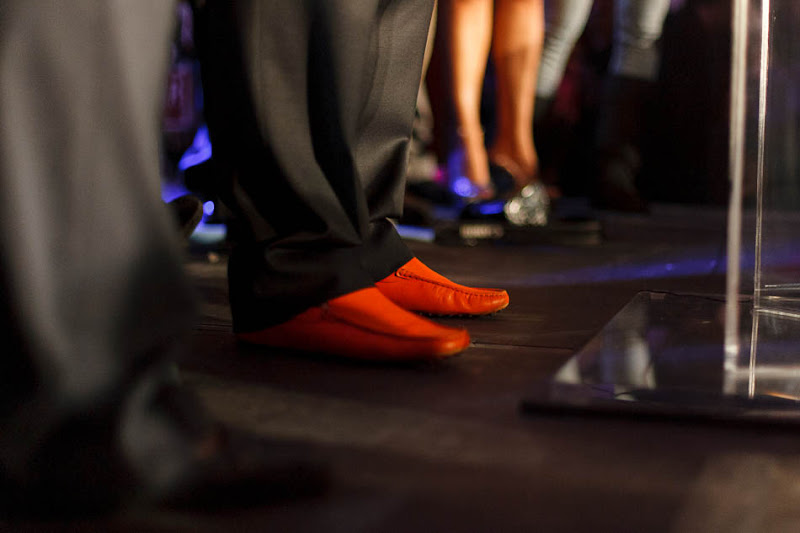 Ben McAdams orange shoes