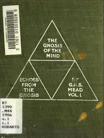 Cover of George Robert Stowe Mead's Book Echoes From The Gnosis Vol I The Gnosis Of The Mind