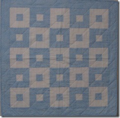 blue and white  squares