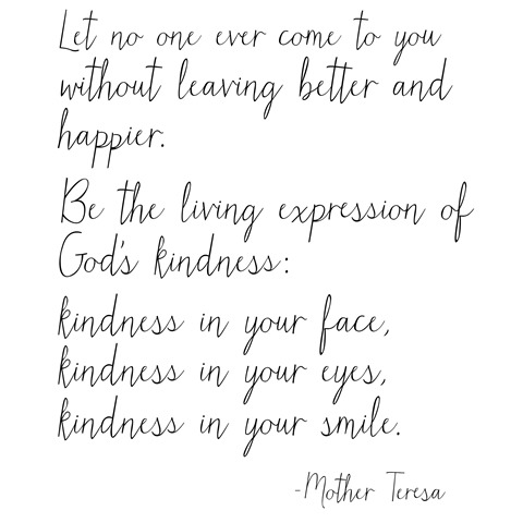be the living expression of kindness