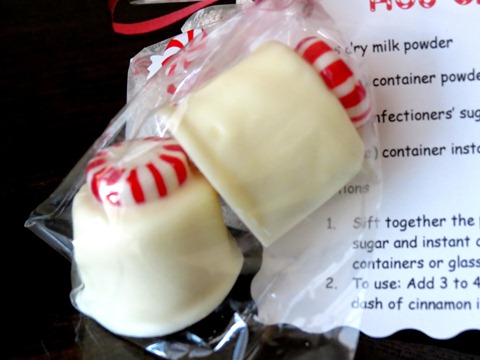 white chocolate covered marshmallows peppermint teacher gift appreciation 2