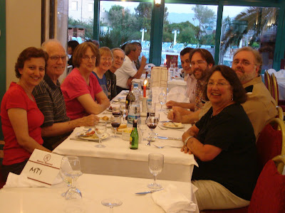 Day 8: Group is relaxing at the dinner in Pamukkale