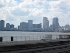 The New Orleans skyline is just outside NOCCA's windows.