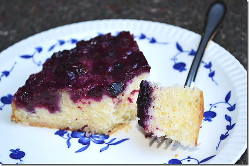 blueberry upside down cake