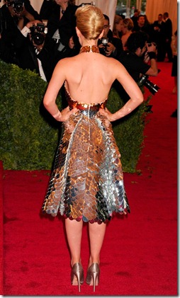 Carey Mulligan Created A Red Carpet Impact In A Backless Prada Fish Scale Dress