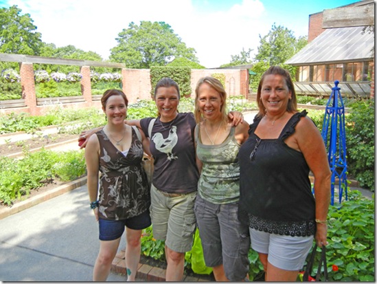 Katie, Shawna, Josette, and Cathy at Chicago Botanic Gardens