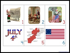 fourth of july calendar cards