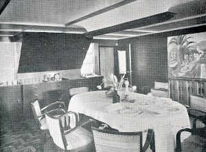 BREÑAS. Comedor. THE MOTOR SHIP. Abril de 1933