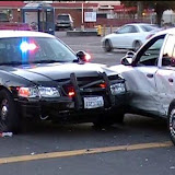 Law Enforcement Officers, in an effort to terminate a persuit, will used a semi-controlled collision procedure called a PIT maneuver. Such was the case Tuesday afternoon in North Highlands when a CHP officer effectively executed a PIT maneuver during a persuit. There were no injuries in incident. Per radio communications, at least one suspect foot-bailed and remains at large. News_111122_CHPAccident_NH_PY
