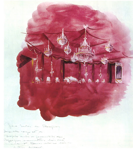 One for the Tent of Honor for the celebration. Those chandeliers really pop against the bright red interior of the tent. One for the Tent of Honor for the celebration. Those chandeliers really pop against the bright red interior of the tent.