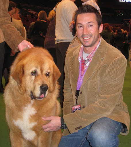 Greg With Tibetan Mastiff