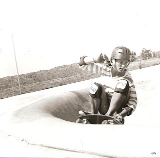 Around the bowl at Carlsbad Skatepark.
